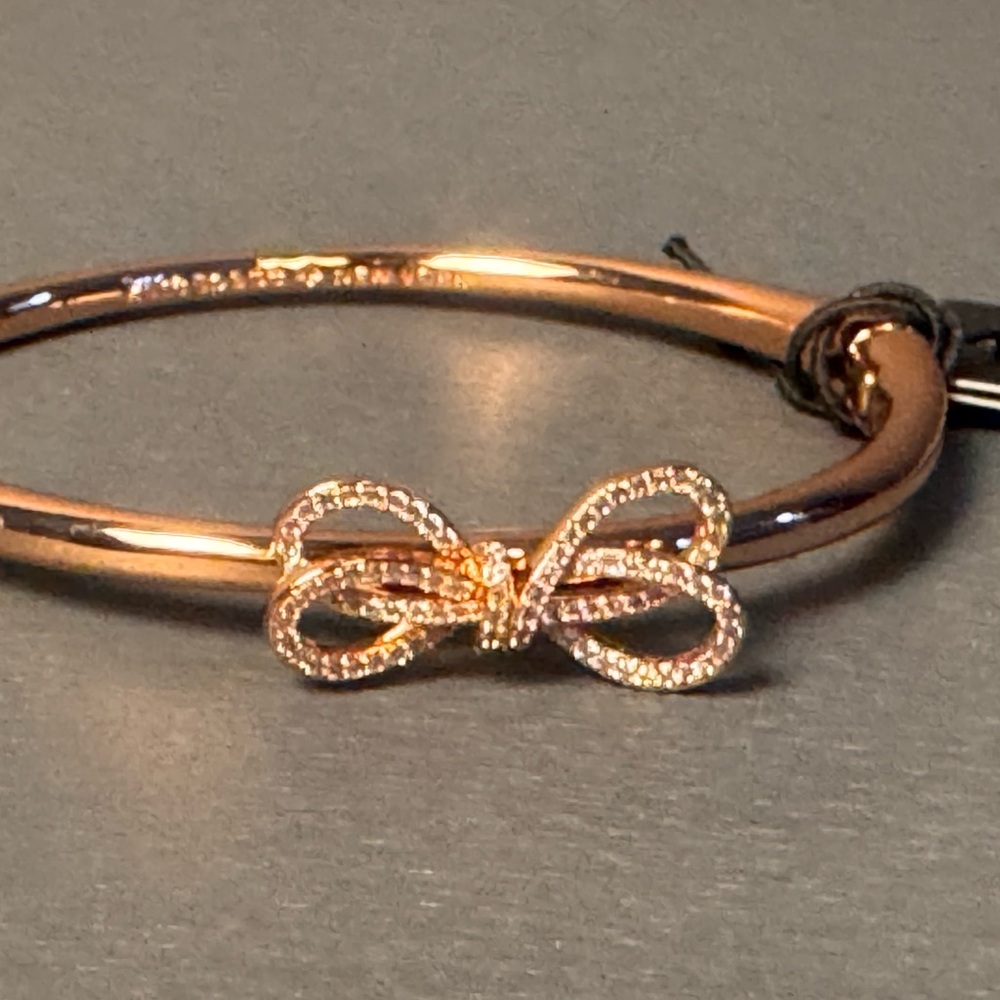 Kate Spade Rose Gold Bow Bangle - Picture 4 of 5